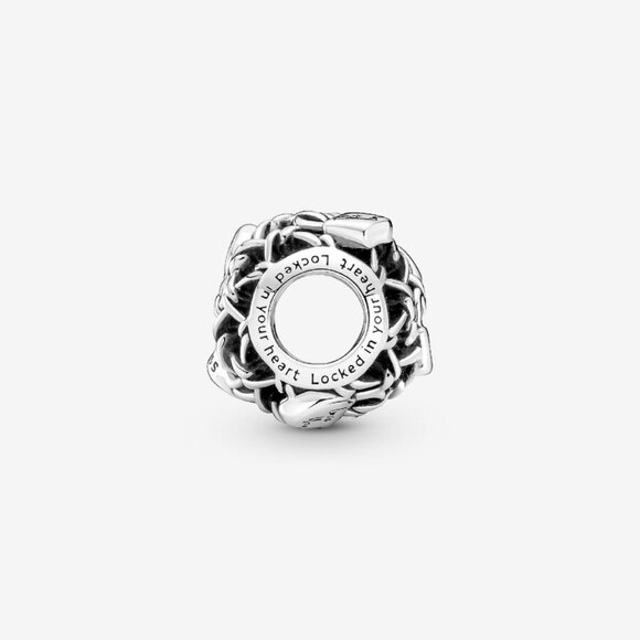Pandora Openwork Chain Link Padlock Charm NEW - Picture 6 of 6